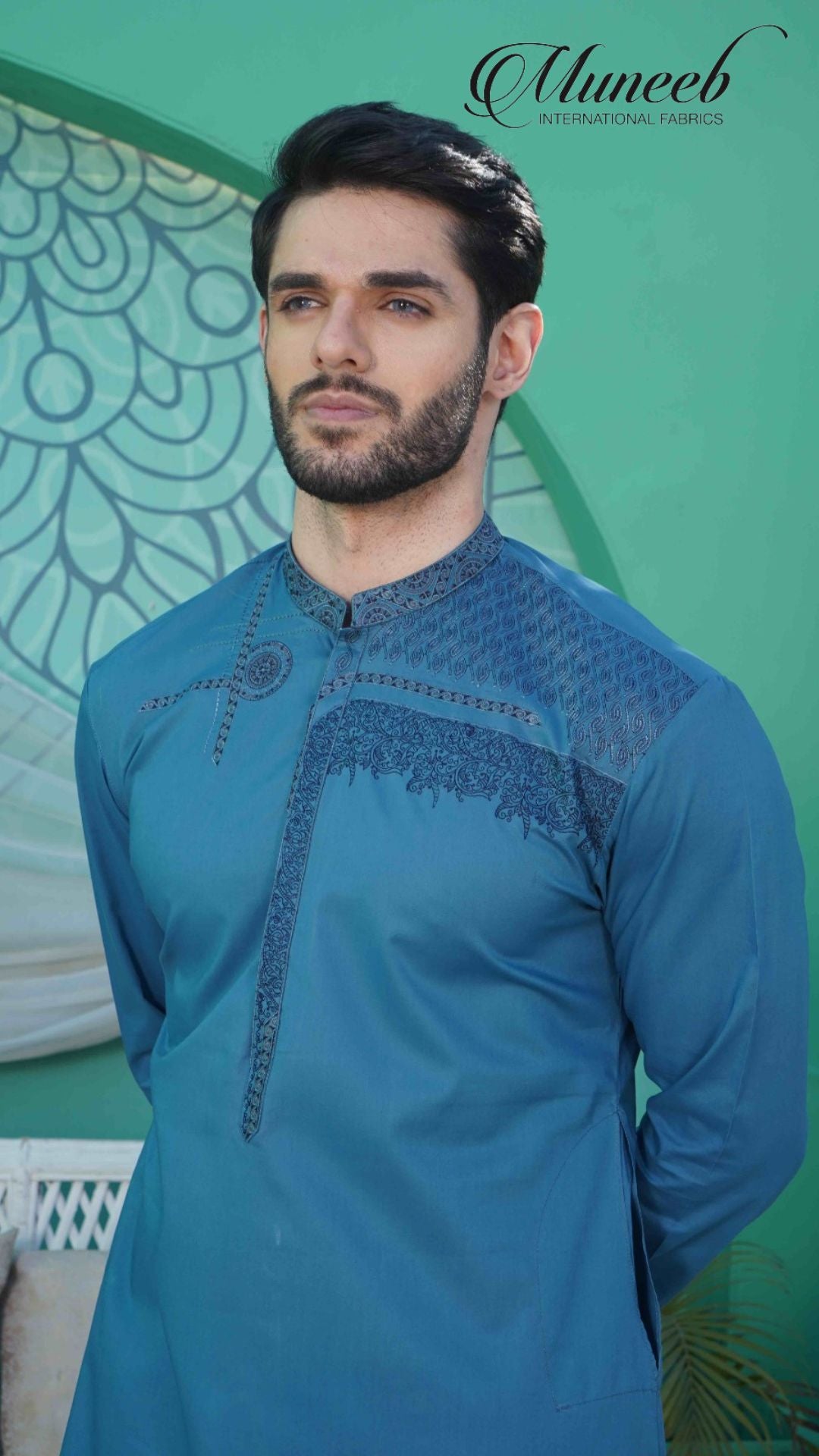 ZOUQ-E-BAHAR | BLUE | UNSTITCHED | SHALWAR KAMEEZ