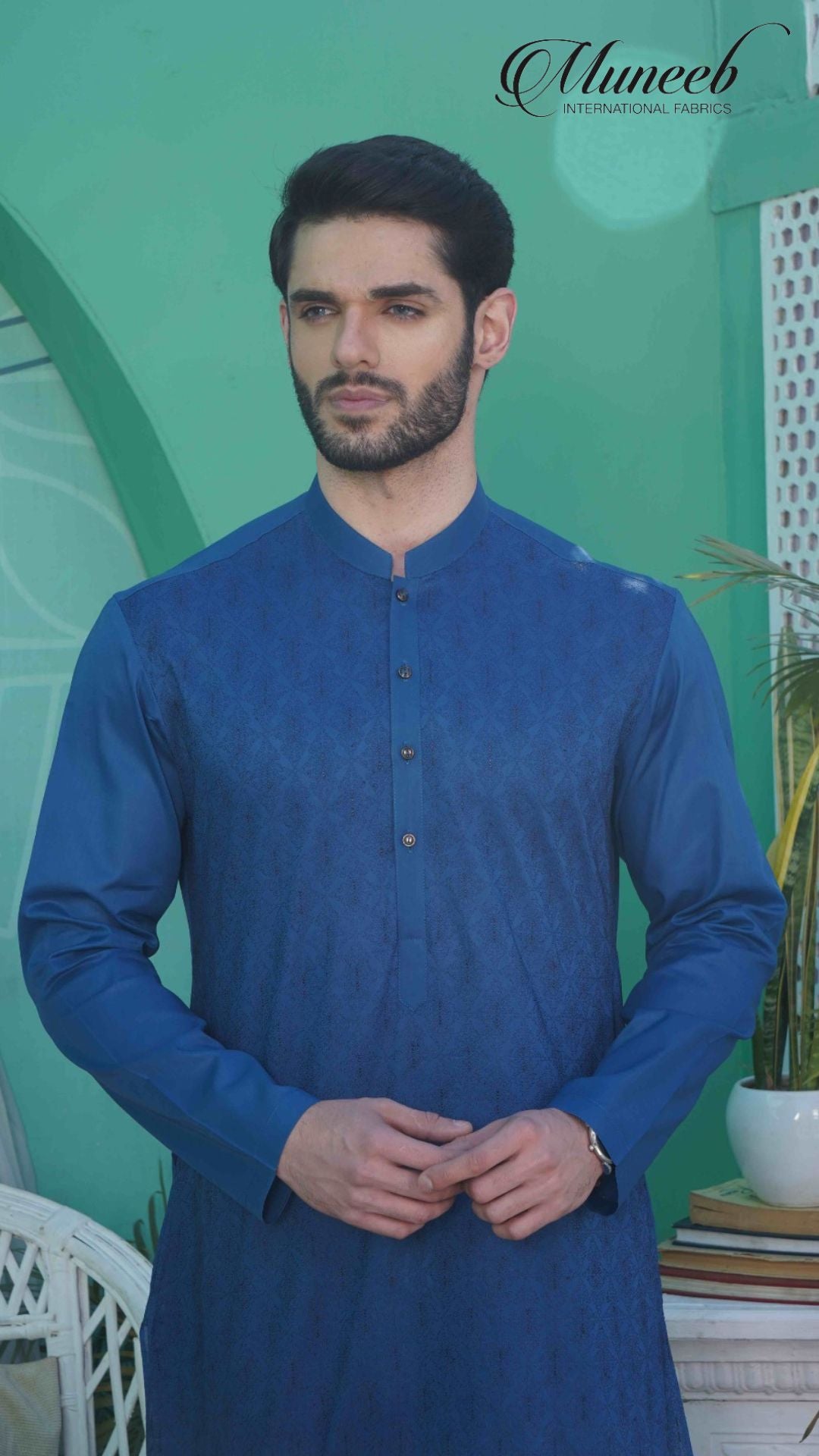 ZOUQ-E-BAHAR | BLUE | UNSTITCHED | SHALWAR KAMEEZ