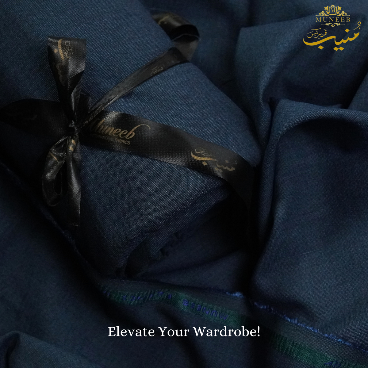 DASTAK | Blue | Unstitch Shalwar Kameez | Men's Wear