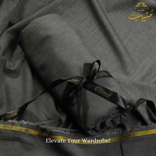 DASTAK | Modern Grey | Unstitch Shalwar Kameez | Men's Wear