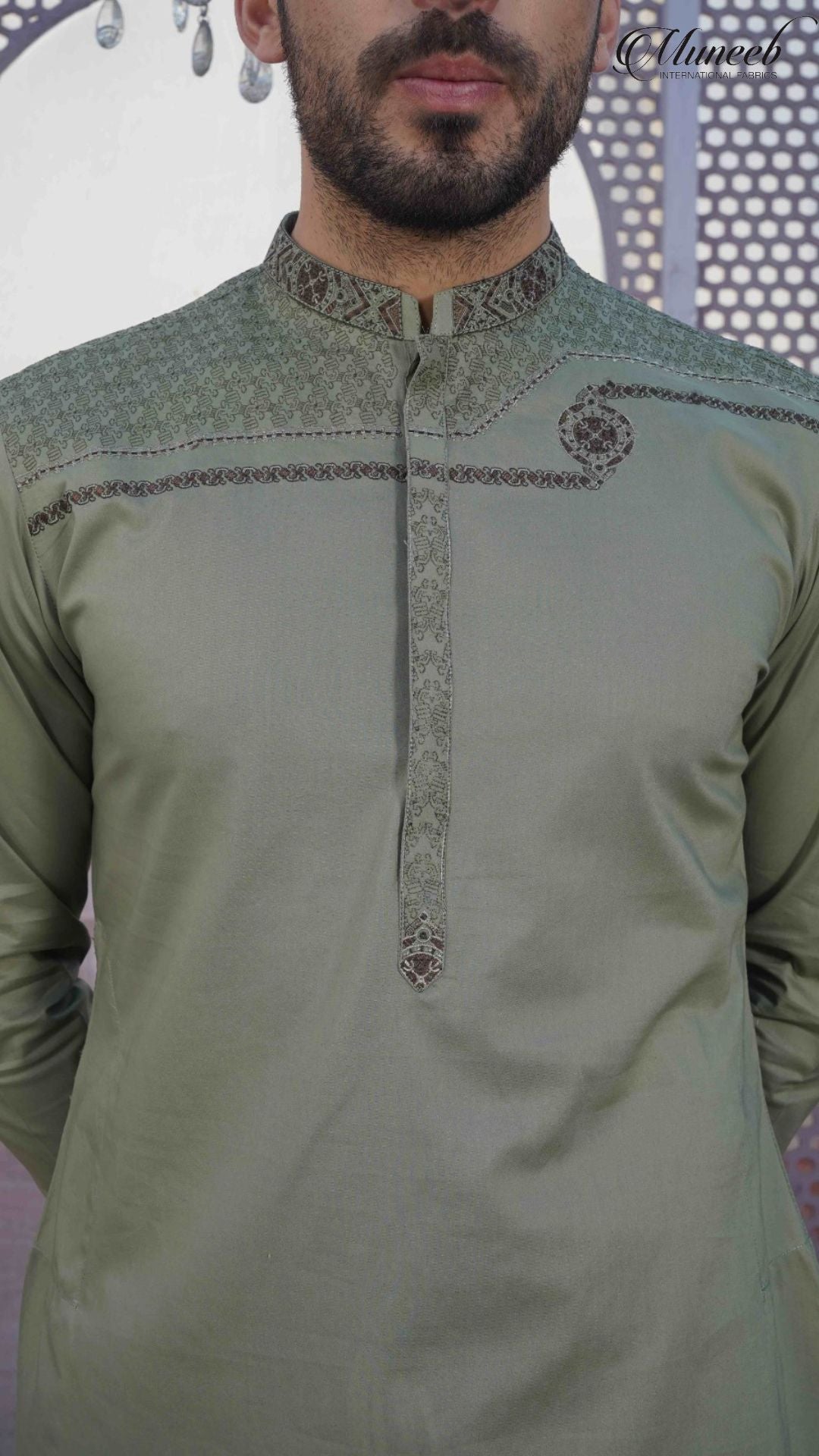 ZOUQ-E-BAHAR | MODERN GREEN | UNSTITCHED | SHALWAR KAMEEZ