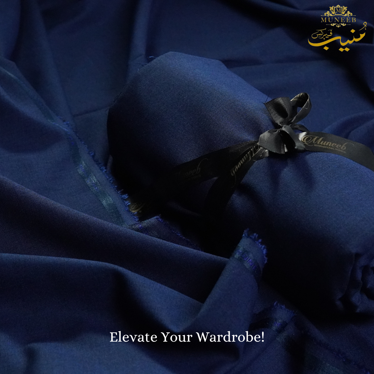 DASTAK | Royal Blue | Unstitch Shalwar Kameez | Men's Wear