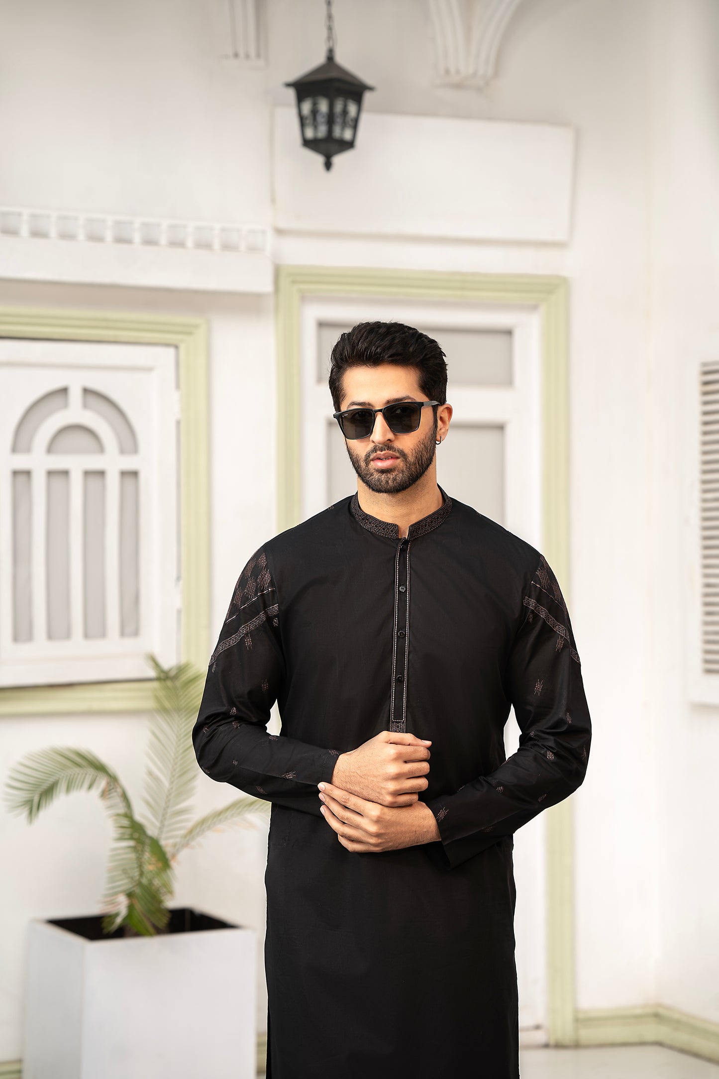 RANG -E- BAHAR | Black | UNSTITCHED | SHALWAR KAMEEZ