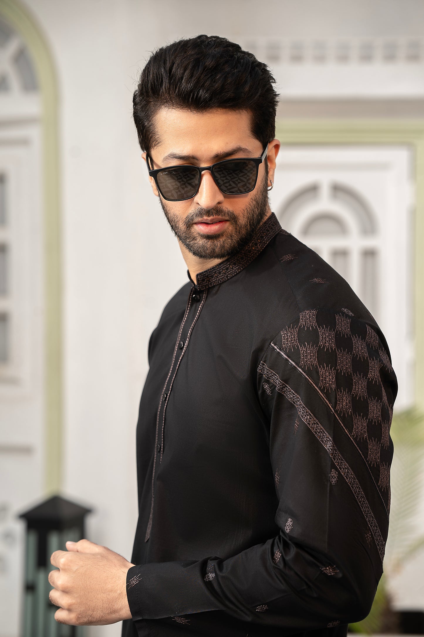 RANG -E- BAHAR | Black | UNSTITCHED | SHALWAR KAMEEZ