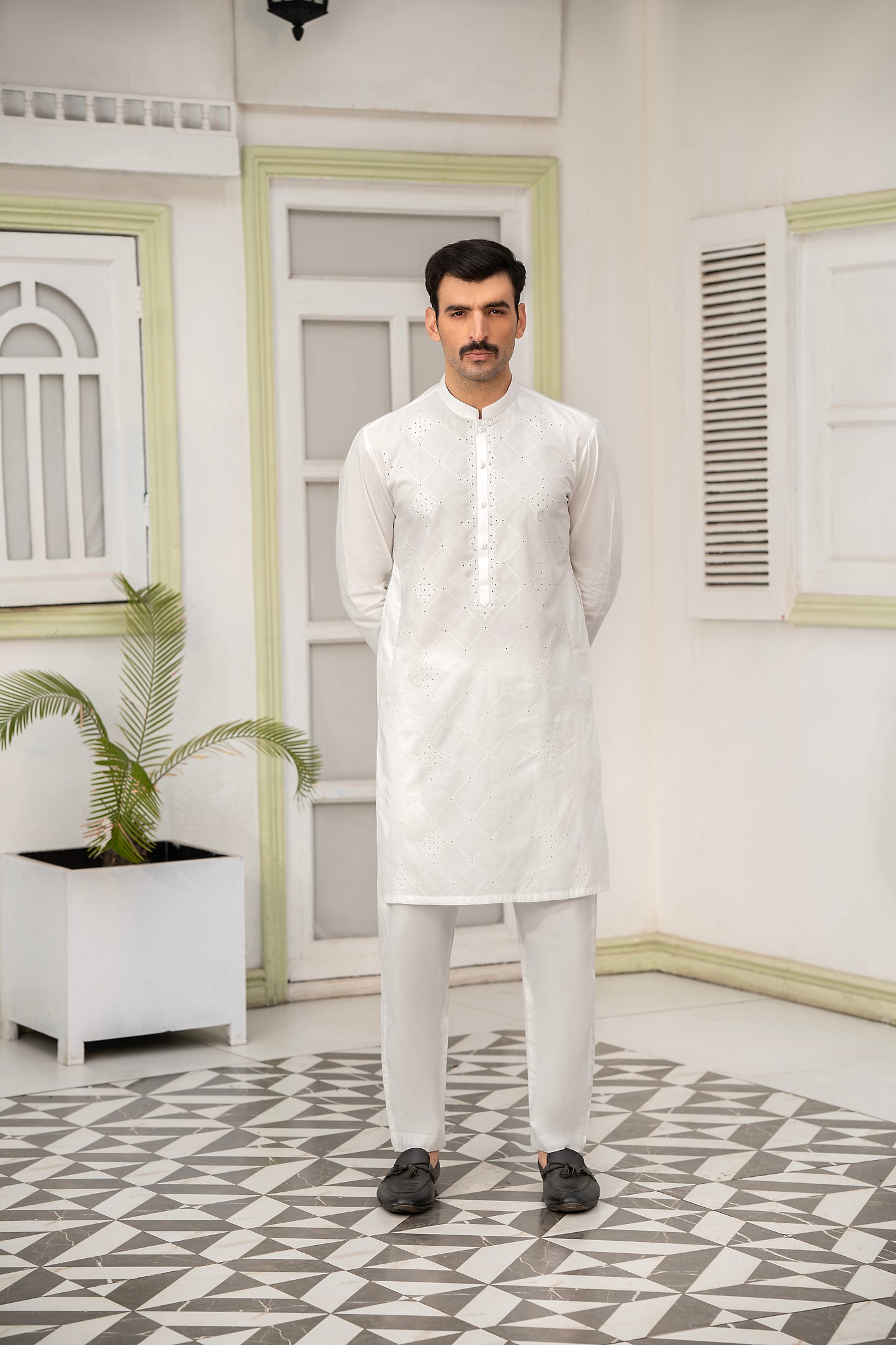 RANG -E- BAHAR | OFF-WHITE | UNSTITCHED | SHALWAR KAMEEZ