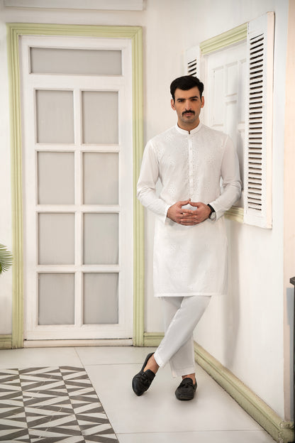 RANG -E- BAHAR | OFF-WHITE | UNSTITCHED | SHALWAR KAMEEZ