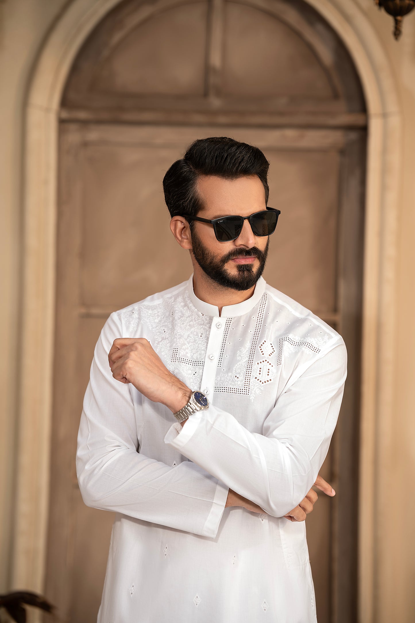 RANG -E- BAHAR | WHITE | UNSTITCHED | SHALWAR KAMEEZ