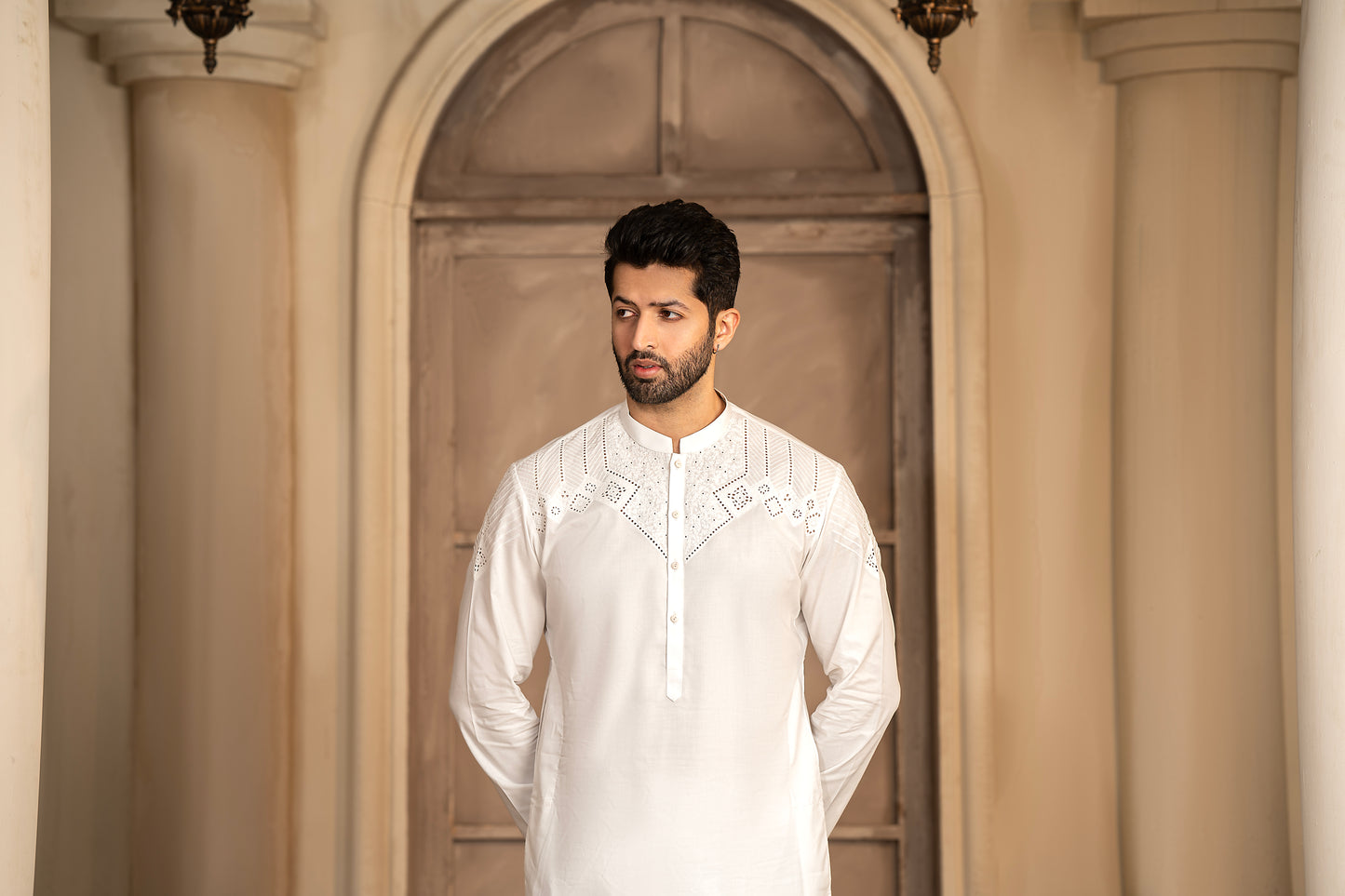 RANG -E- BAHAR | WHITE | UNSTITCHED | SHALWAR KAMEEZ