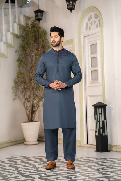 RANG -E- BAHAR | GREY | UNSTITCHED | SHALWAR KAMEEZ