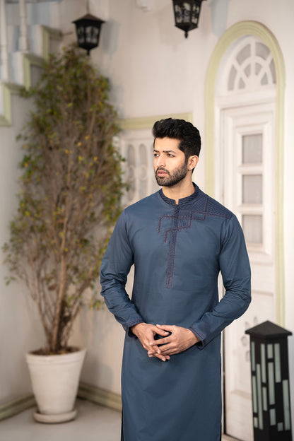 RANG -E- BAHAR | GREY | UNSTITCHED | SHALWAR KAMEEZ