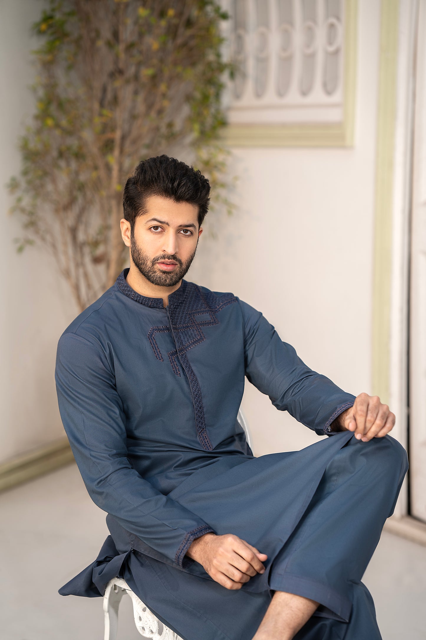 RANG -E- BAHAR | GREY | UNSTITCHED | SHALWAR KAMEEZ