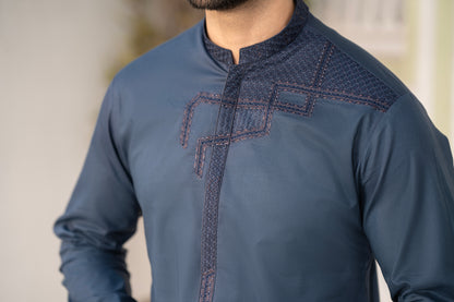 RANG -E- BAHAR | GREY | UNSTITCHED | SHALWAR KAMEEZ