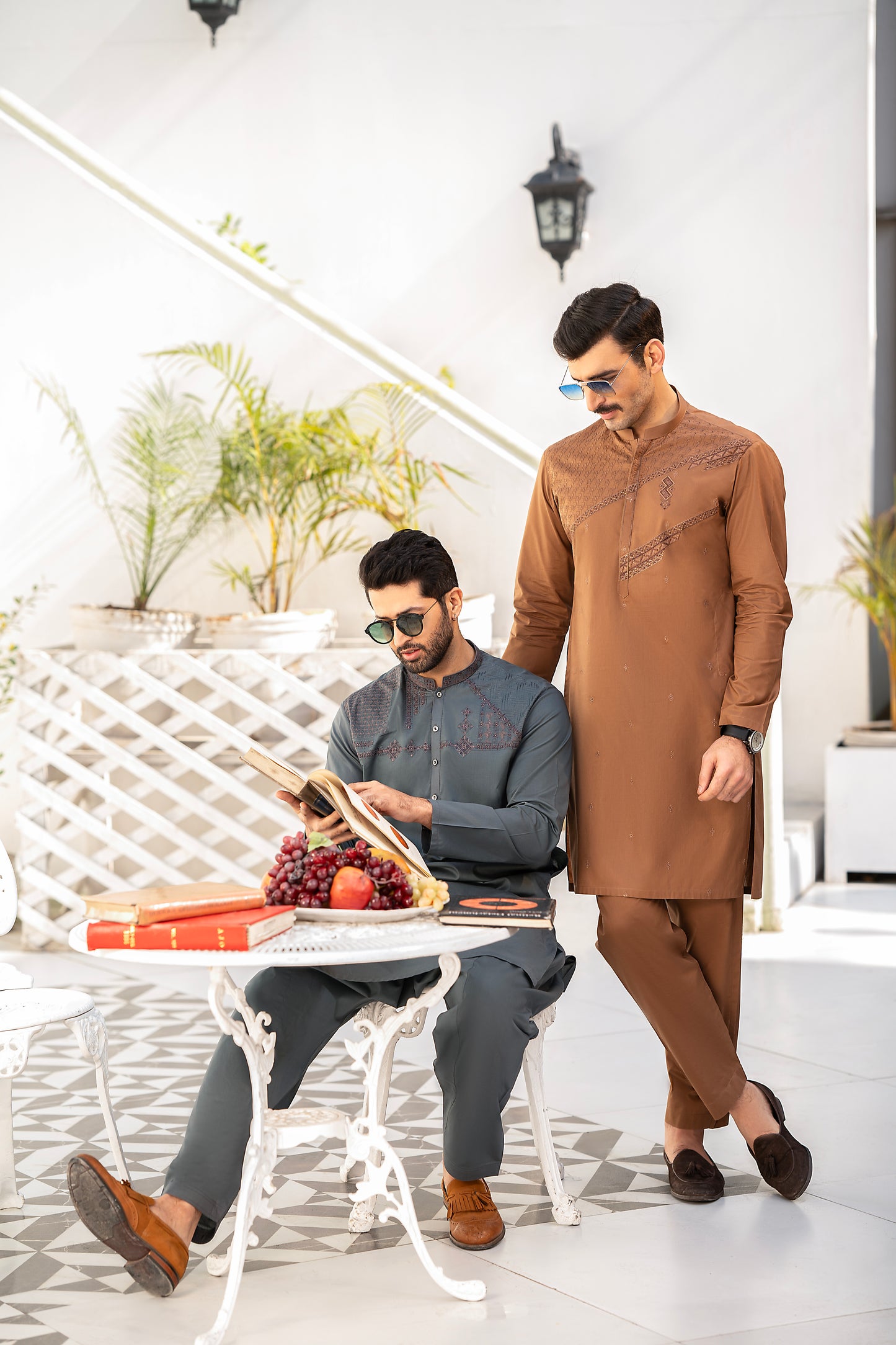 RANG -E- BAHAR | LIGHT BROWN | UNSTITCHED | SHALWAR KAMEEZ