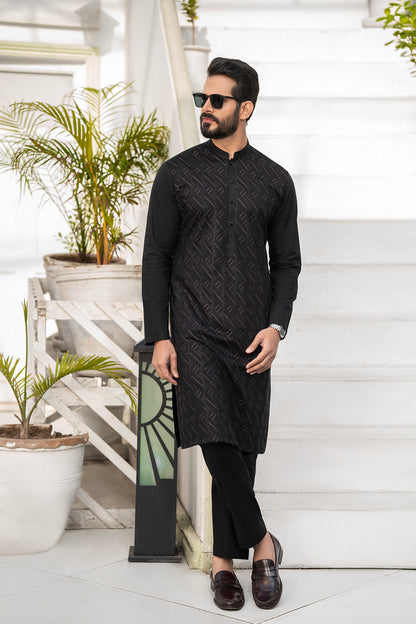 RANG -E- BAHAR | BLACK | UNSTITCHED | SHALWAR KAMEEZ