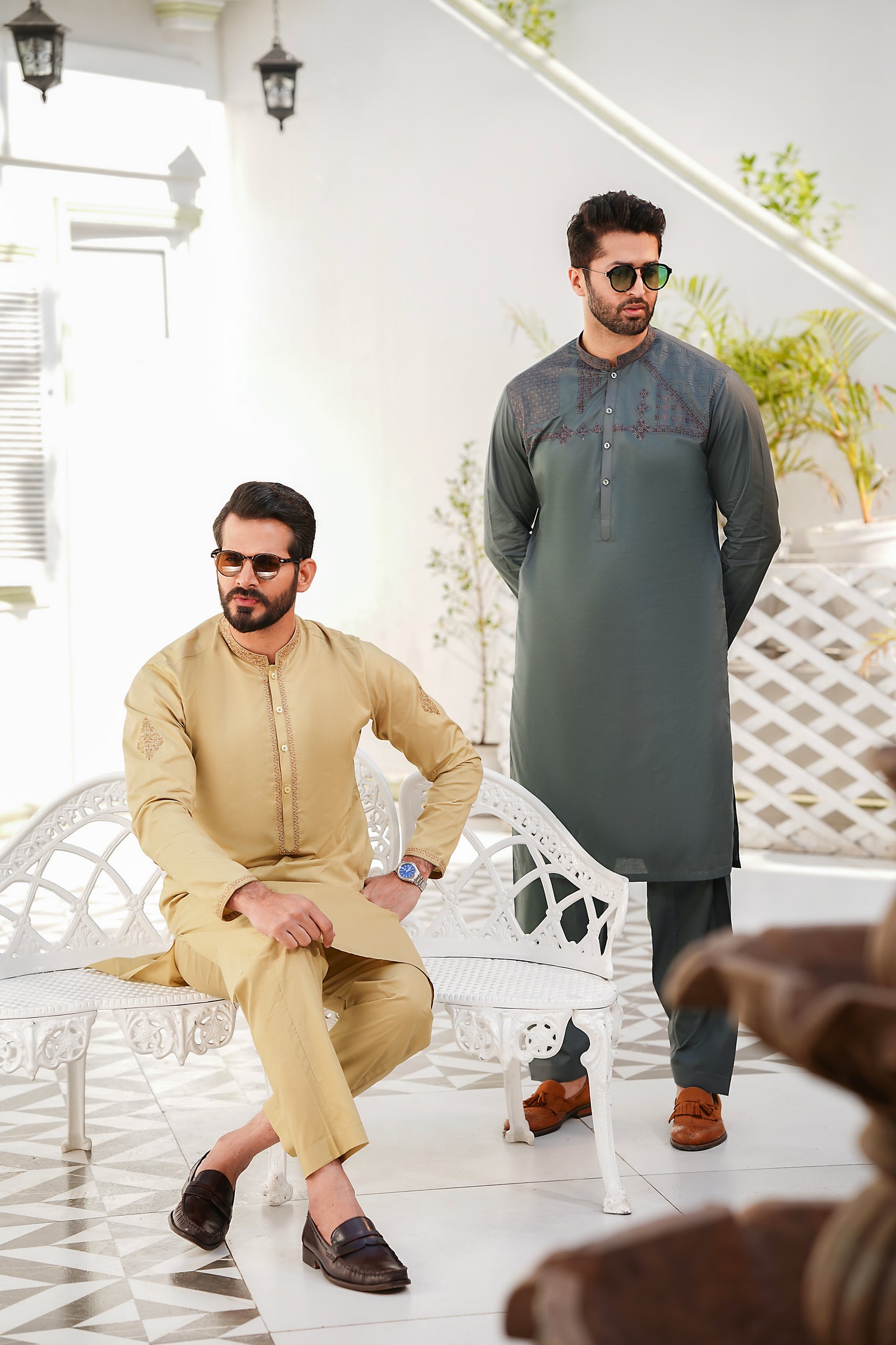 RANG -E- BAHAR | GREY | UNSTITCHED | SHALWAR KAMEEZ