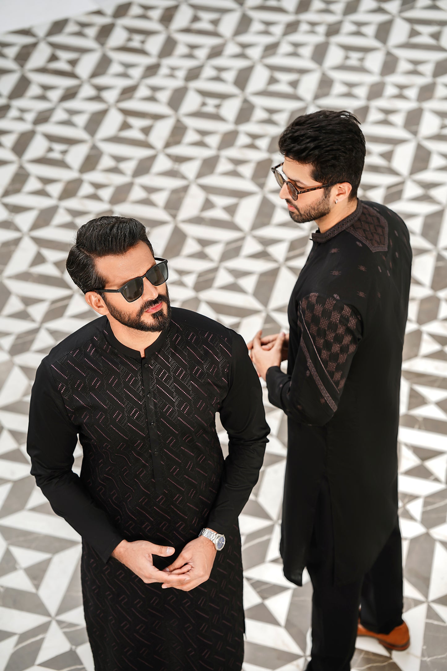 RANG -E- BAHAR | BLACK | UNSTITCHED | SHALWAR KAMEEZ